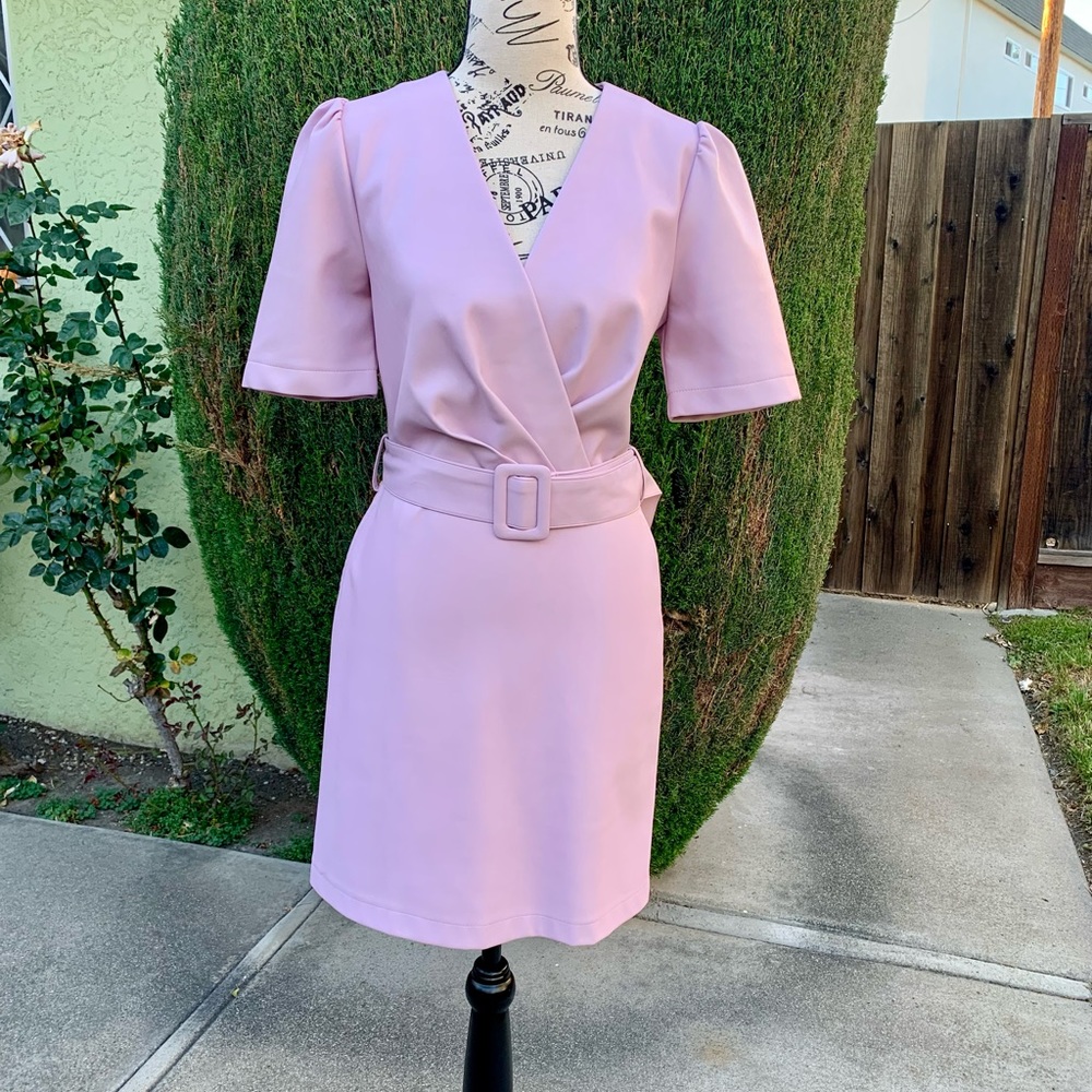Light purple Lucy Paris dress with belt. I purchased this from Bloomingdale’s